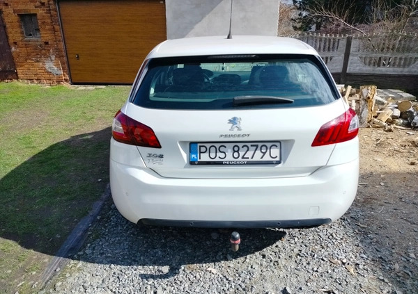 Peugeot 308 cena 26700 przebieg: 210000, rok produkcji 2014 z Mieszkowice małe 154